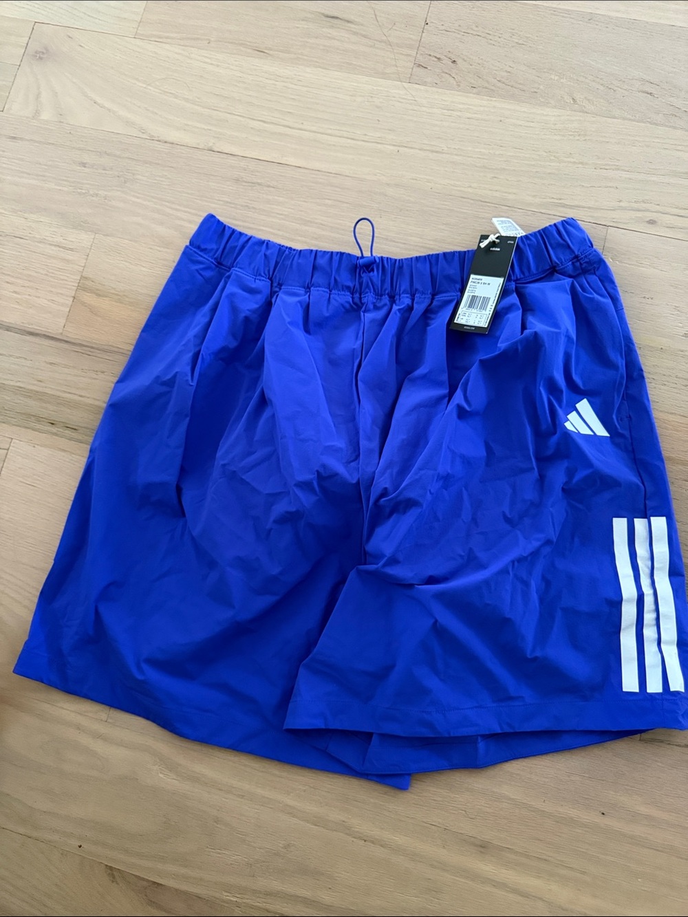 adidas FIFA World Cup Uniform Women’s Blue Athletic  Shorts with White Stripe